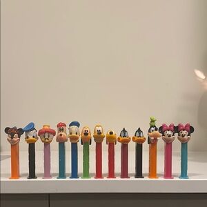 13 Disney Character Pez Dispenser Collection